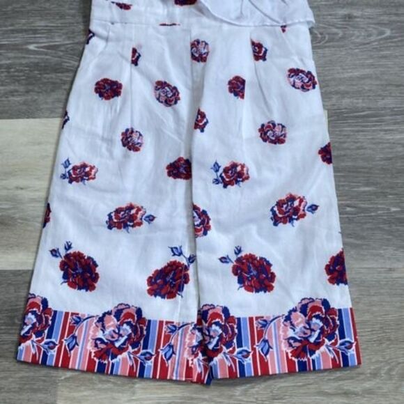 Janie & Jack Girls White Floral Jumpsuit with Ruffle Detail Size 18-24 MO. Girls - Picture 3 of 6